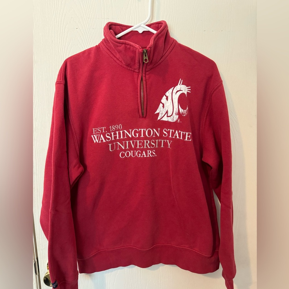 Jansport WSU 1/4 zip sweatshirt size medium